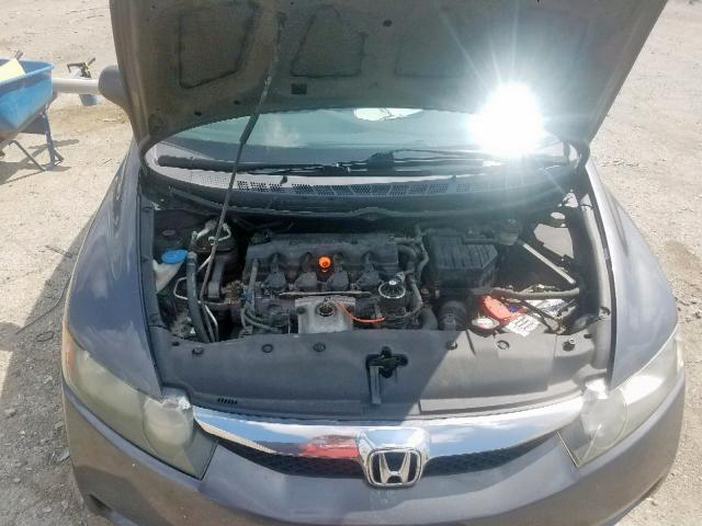 2HGFA15299H002167 - 2009 HONDA CIVIC DX GRAY photo 7