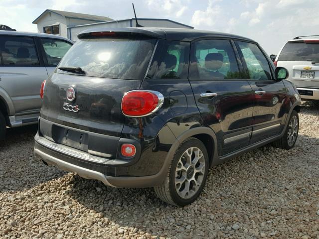 ZFBCFADH7HZ039180 - 2017 FIAT 500L TREKK BLACK photo 4