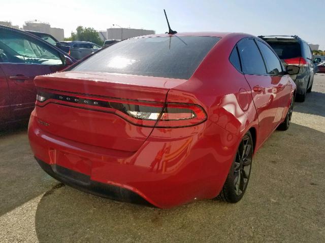 1C3CDFFA2GD791336 - 2016 DODGE DART SXT S RED photo 4