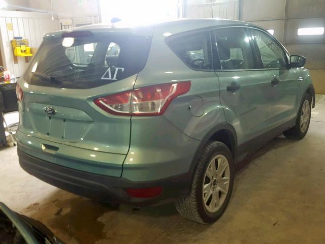 1FMCU0F72DUB00522 - 2013 FORD ESCAPE S GREEN photo 4