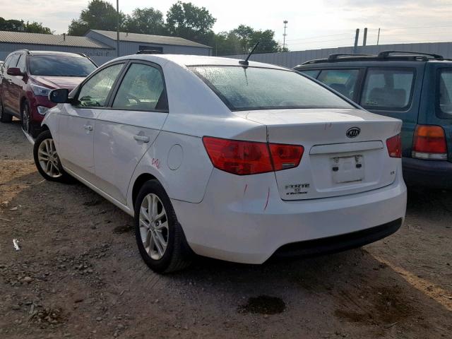 KNAFU4A27C5500666 - 2012 KIA FORTE EX WHITE photo 3