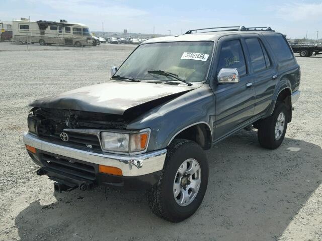 JT3VN29V6P0014078 - 1993 TOYOTA 4RUNNER VN BLUE photo 2