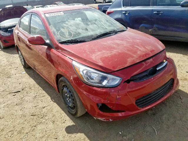 KMHCT4AE9HU376881 - 2017 HYUNDAI ACCENT SE RED photo 1