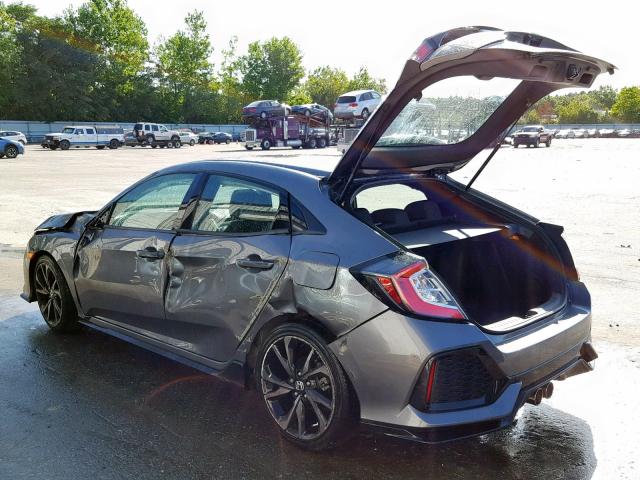 SHHFK7H41JU412417 - 2018 HONDA CIVIC SPOR GRAY photo 3