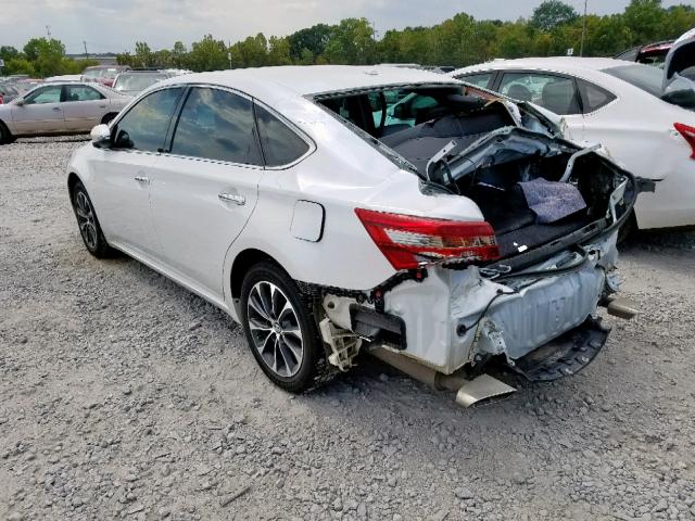 4T1BK1EB5GU241313 - 2016 TOYOTA AVALON XLE WHITE photo 3