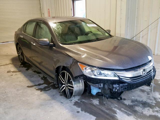 1HGCR2F16HA006584 - 2017 HONDA ACCORD SPO GRAY photo 1