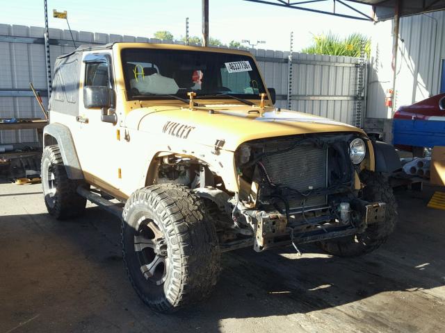 1C4AJWAG8DL632491 - 2013 JEEP WRANGLER S YELLOW photo 1