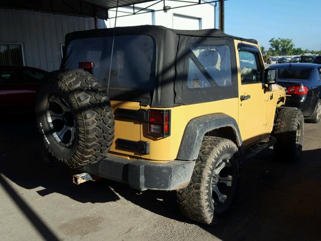 1C4AJWAG8DL632491 - 2013 JEEP WRANGLER S YELLOW photo 4