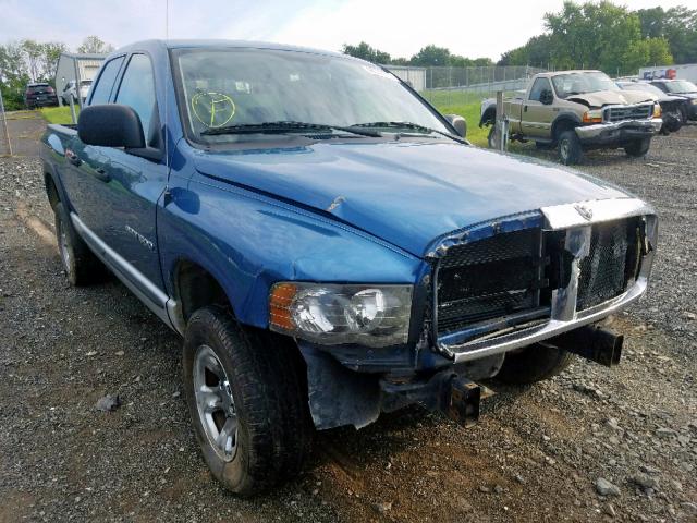 1D7HU18NX4J136364 - 2004 DODGE RAM 1500 S BLUE photo 1