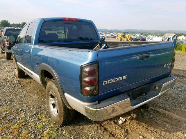 1D7HU18NX4J136364 - 2004 DODGE RAM 1500 S BLUE photo 3