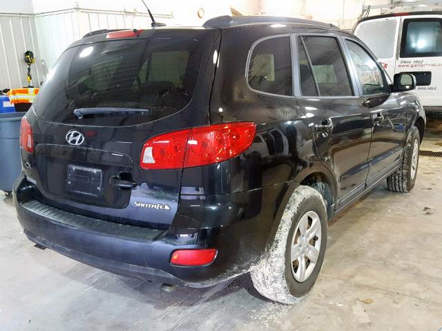 5NMSG13D79H243407 - 2009 HYUNDAI SANTA FE G BLACK photo 4