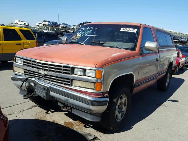 1GCFK24K3KZ223336 - 1989 CHEVROLET GMT-400 K2 ORANGE photo 2