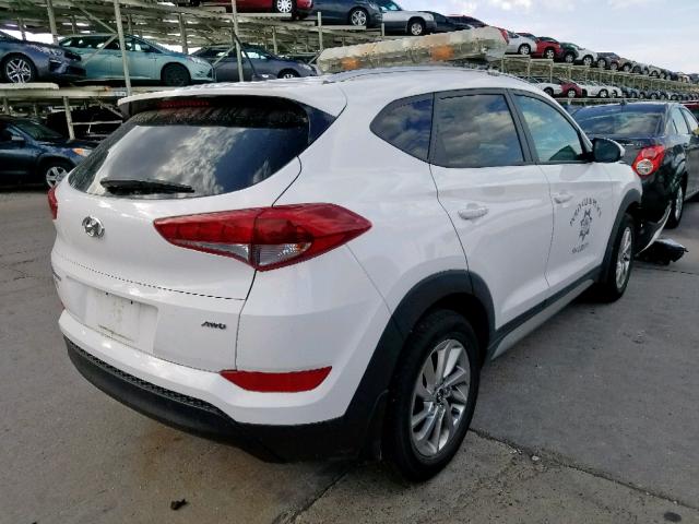 KM8J3CA44HU589682 - 2017 HYUNDAI TUCSON LIM WHITE photo 4