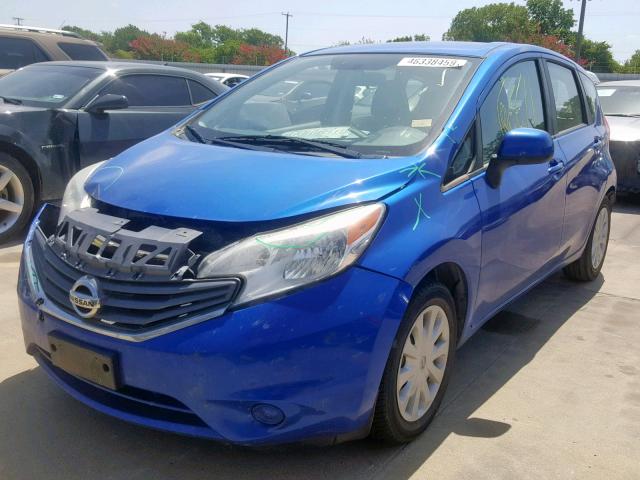 3N1CE2CP3EL378166 - 2014 NISSAN VERSA NOTE BLUE photo 2