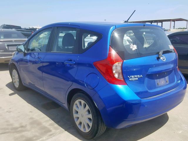 3N1CE2CP3EL378166 - 2014 NISSAN VERSA NOTE BLUE photo 3