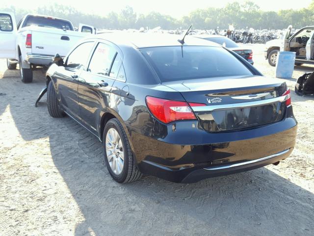 1C3CCBAB8DN691744 - 2013 CHRYSLER 200 LX BLACK photo 3