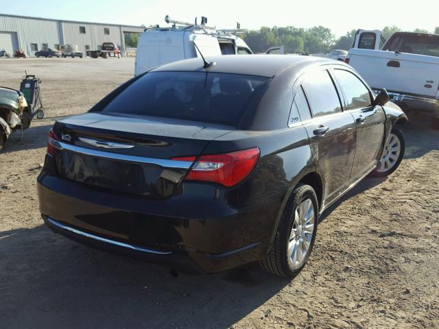 1C3CCBAB8DN691744 - 2013 CHRYSLER 200 LX BLACK photo 4