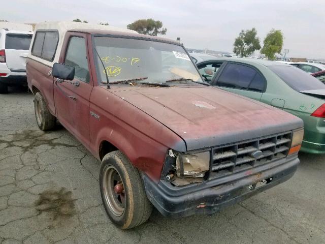 1FTCR10A4KUB53641 - 1989 FORD RANGER BURGUNDY photo 1