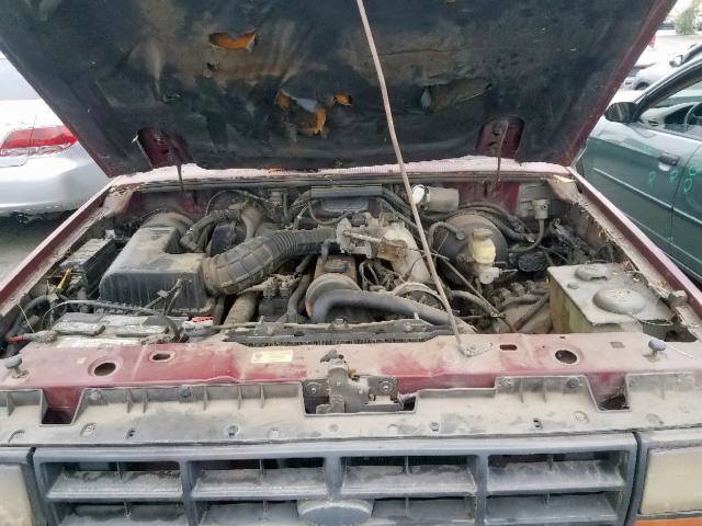 1FTCR10A4KUB53641 - 1989 FORD RANGER BURGUNDY photo 7