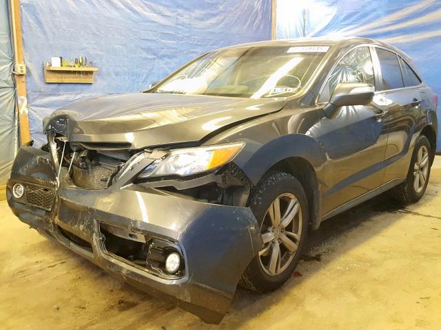 5J8TB4H52DL006046 - 2013 ACURA RDX TECHNO GRAY photo 2