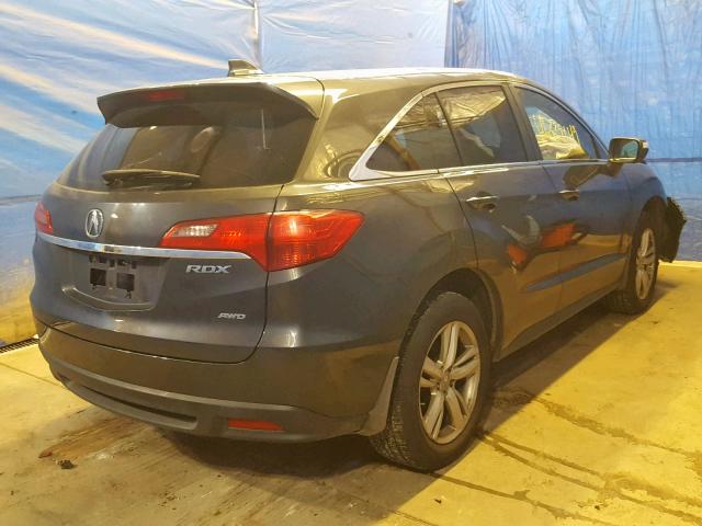 5J8TB4H52DL006046 - 2013 ACURA RDX TECHNO GRAY photo 4