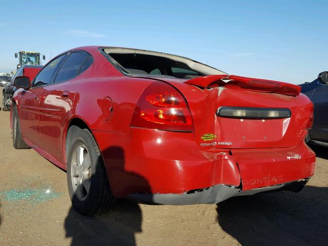 2G2WP552081144939 - 2008 PONTIAC GRAND PRIX RED photo 3