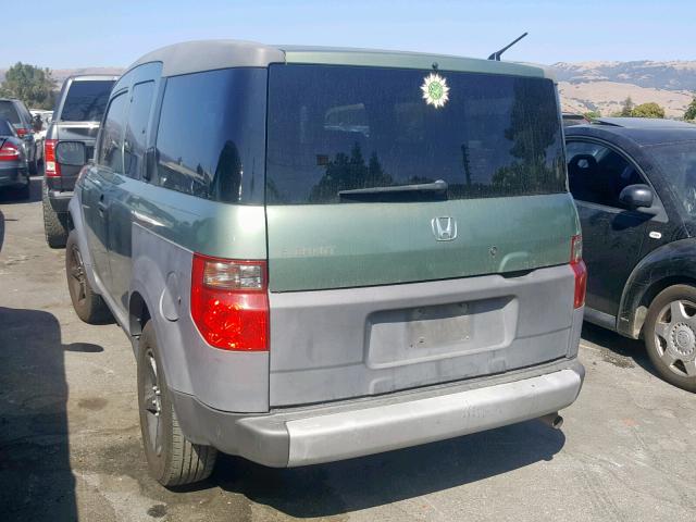 5J6YH18524L002364 - 2004 HONDA ELEMENT EX GREEN photo 3