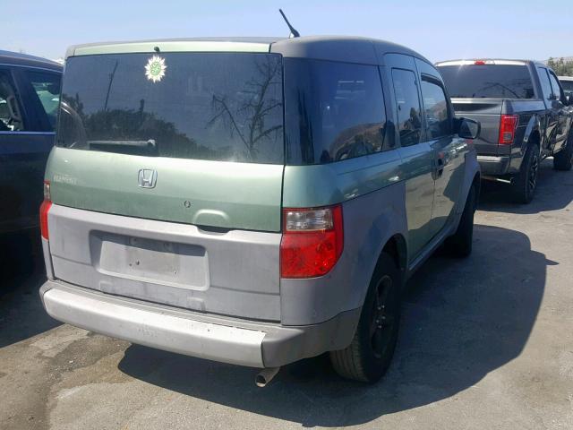 5J6YH18524L002364 - 2004 HONDA ELEMENT EX GREEN photo 4