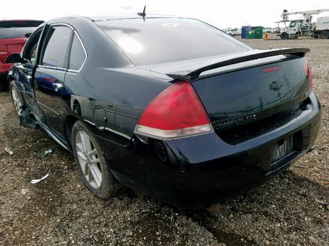 2G1WC5E39D1128094 - 2013 CHEVROLET IMPALA LTZ BLACK photo 3