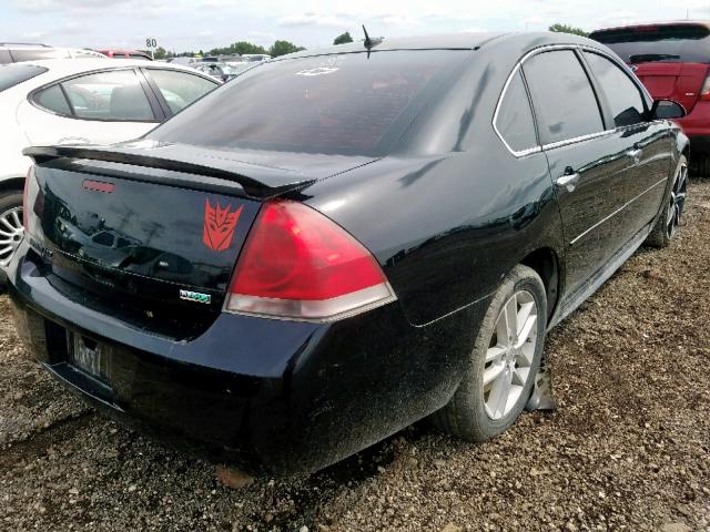 2G1WC5E39D1128094 - 2013 CHEVROLET IMPALA LTZ BLACK photo 4