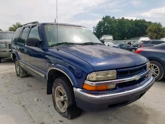 1GNCS13W2X2193609 - 1999 CHEVROLET BLAZER BLUE photo 1