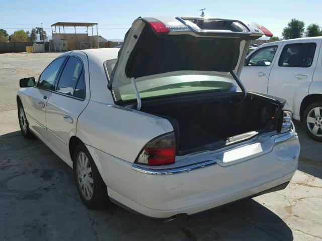 1LNHM86S25Y605298 - 2005 LINCOLN LS WHITE photo 3
