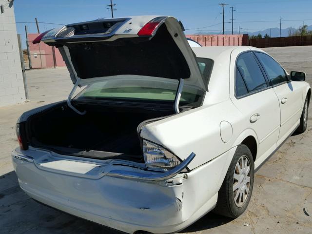1LNHM86S25Y605298 - 2005 LINCOLN LS WHITE photo 4
