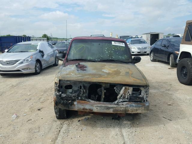 4F4CR16A2STM28380 - 1995 MAZDA B2300 CAB BURGUNDY photo 9