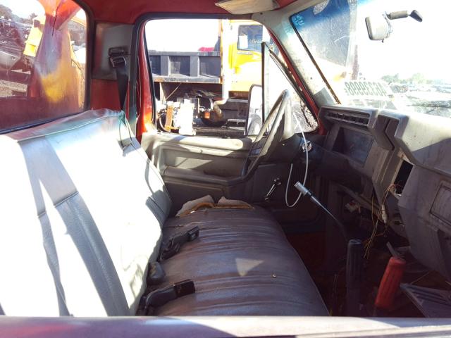 1FDKF37H4GPB92072 - 1986 FORD F350 RED photo 5