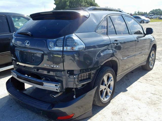 JTJHW31U172019351 - 2007 LEXUS RX 400H GRAY photo 4