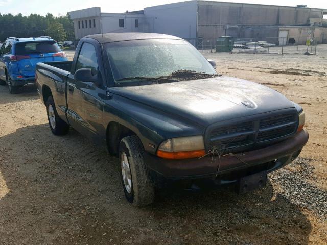 1B7FL26P1WS637039 - 1998 DODGE DAKOTA GREEN photo 1