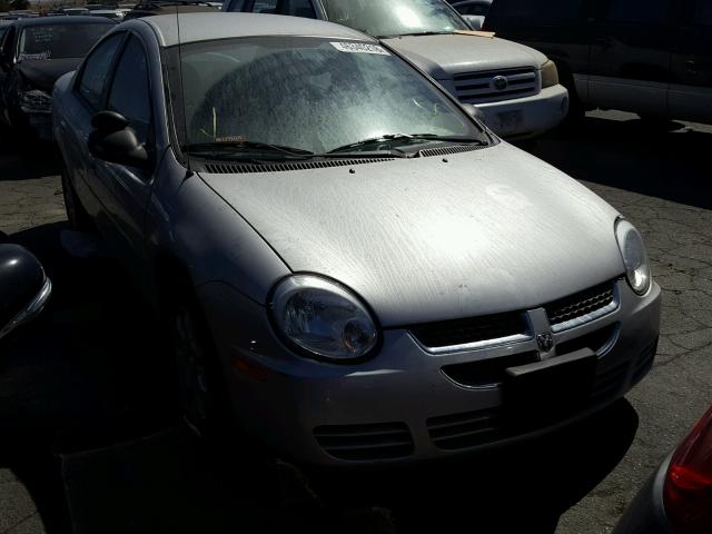 1B3ES56C54D646939 - 2004 DODGE NEON SXT SILVER photo 1