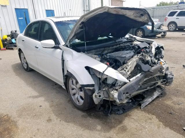 1HGCP36818A080763 - 2008 HONDA ACCORD EXL WHITE photo 1