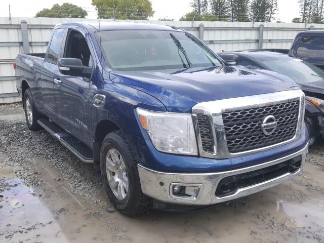 1N6AA1C5XHN565219 - 2017 NISSAN TITAN SV BLUE photo 1