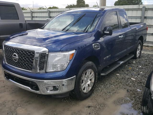 1N6AA1C5XHN565219 - 2017 NISSAN TITAN SV BLUE photo 2