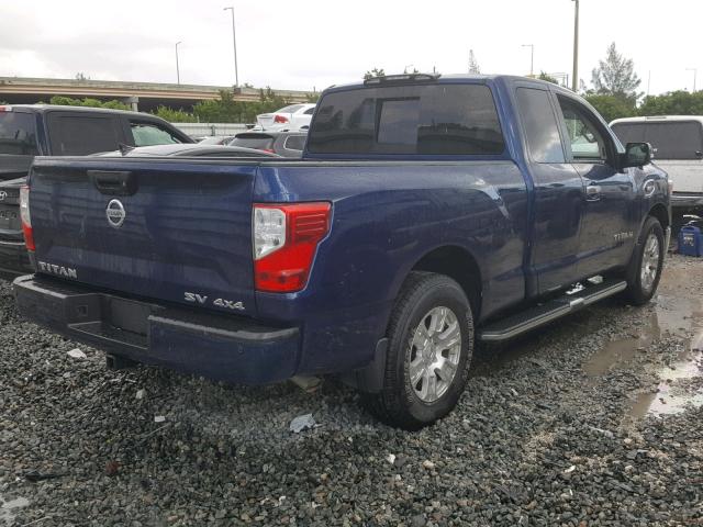 1N6AA1C5XHN565219 - 2017 NISSAN TITAN SV BLUE photo 4