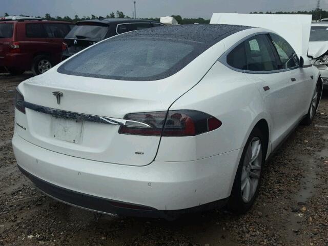 5YJSA1S14EFP29161 - 2014 TESLA MODEL S WHITE photo 4