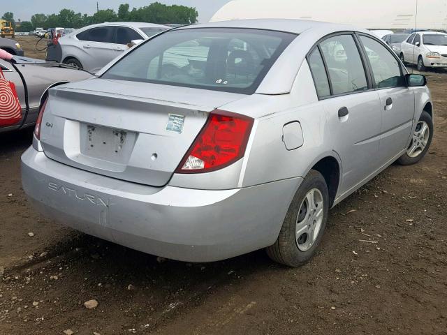 1G8AF52F74Z203979 - 2004 SATURN ION LEVEL SILVER photo 4
