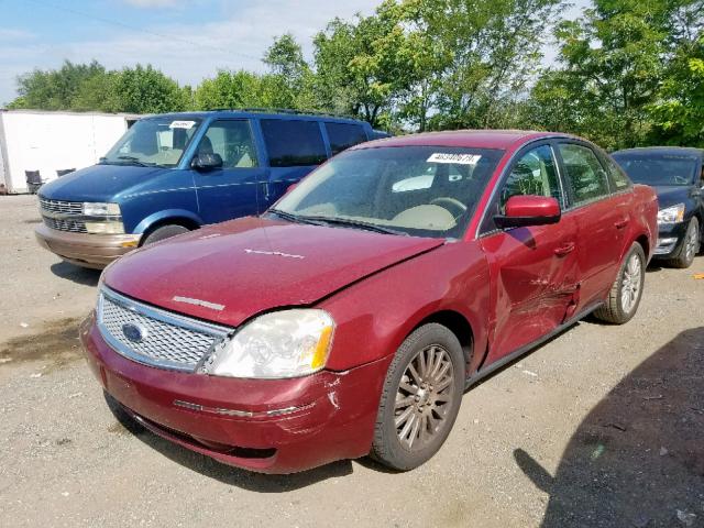 1MEFM42126G600464 - 2006 MERCURY MONTEGO PR RED photo 2