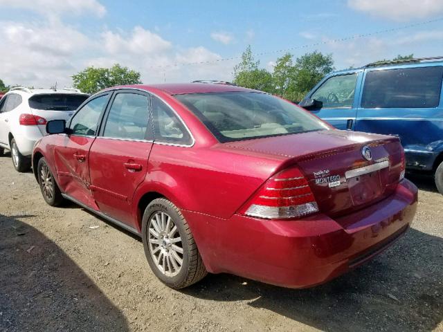 1MEFM42126G600464 - 2006 MERCURY MONTEGO PR RED photo 3