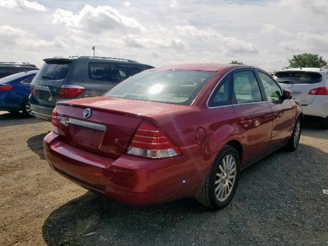 1MEFM42126G600464 - 2006 MERCURY MONTEGO PR RED photo 4