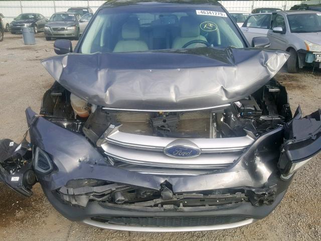 2FMTK3K91FBB16668 - 2015 FORD EDGE TITAN GRAY photo 7