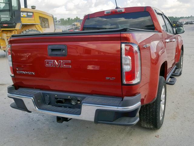 1GTG6CE31F1131457 - 2015 GMC CANYON SLT RED photo 4