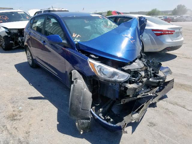 KMHCT5AE7HU301134 - 2017 HYUNDAI ACCENT SE BLUE photo 1